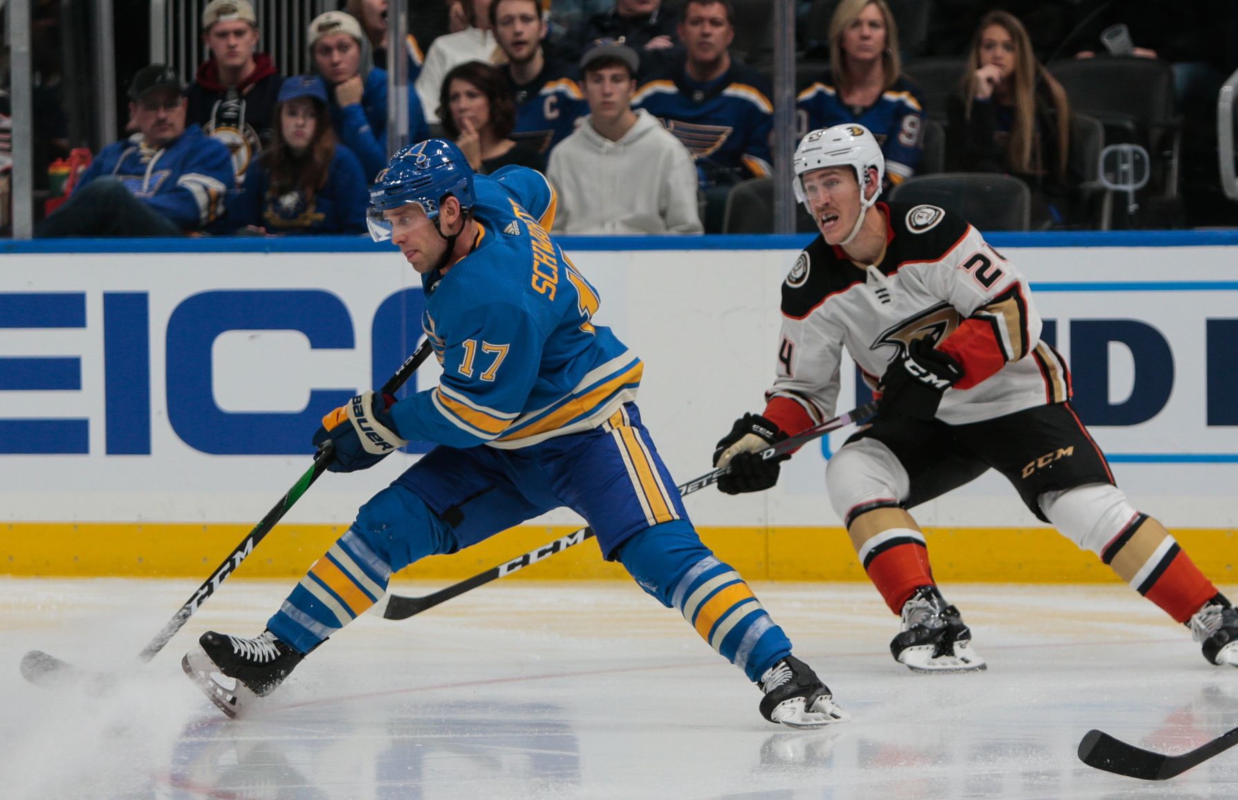 Blues take on Ducks on Nov. 16, 2019